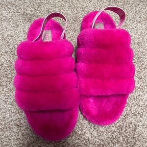 HOT PINK UGG slippers